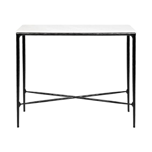 Heston Small Marble Console Table Console Table Cafe Lighting & Living Black Small
