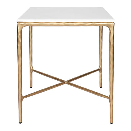 Heston Square Marble Side Table Side Table Cafe Lighting & Living