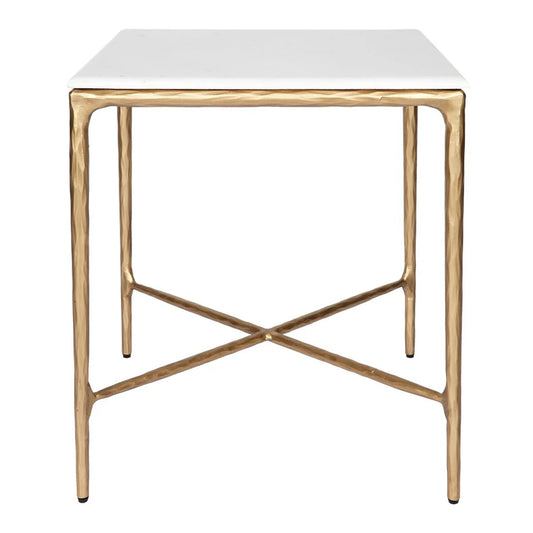 Heston Square Marble Side Table Side Table Cafe Lighting & Living