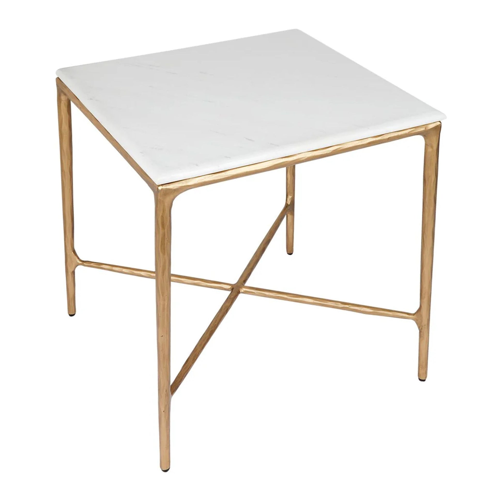 Heston Square Marble Side Table Side Table Cafe Lighting & Living