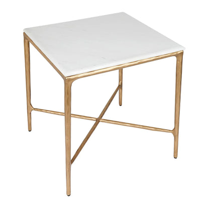 Heston Square Marble Side Table Side Table Cafe Lighting & Living