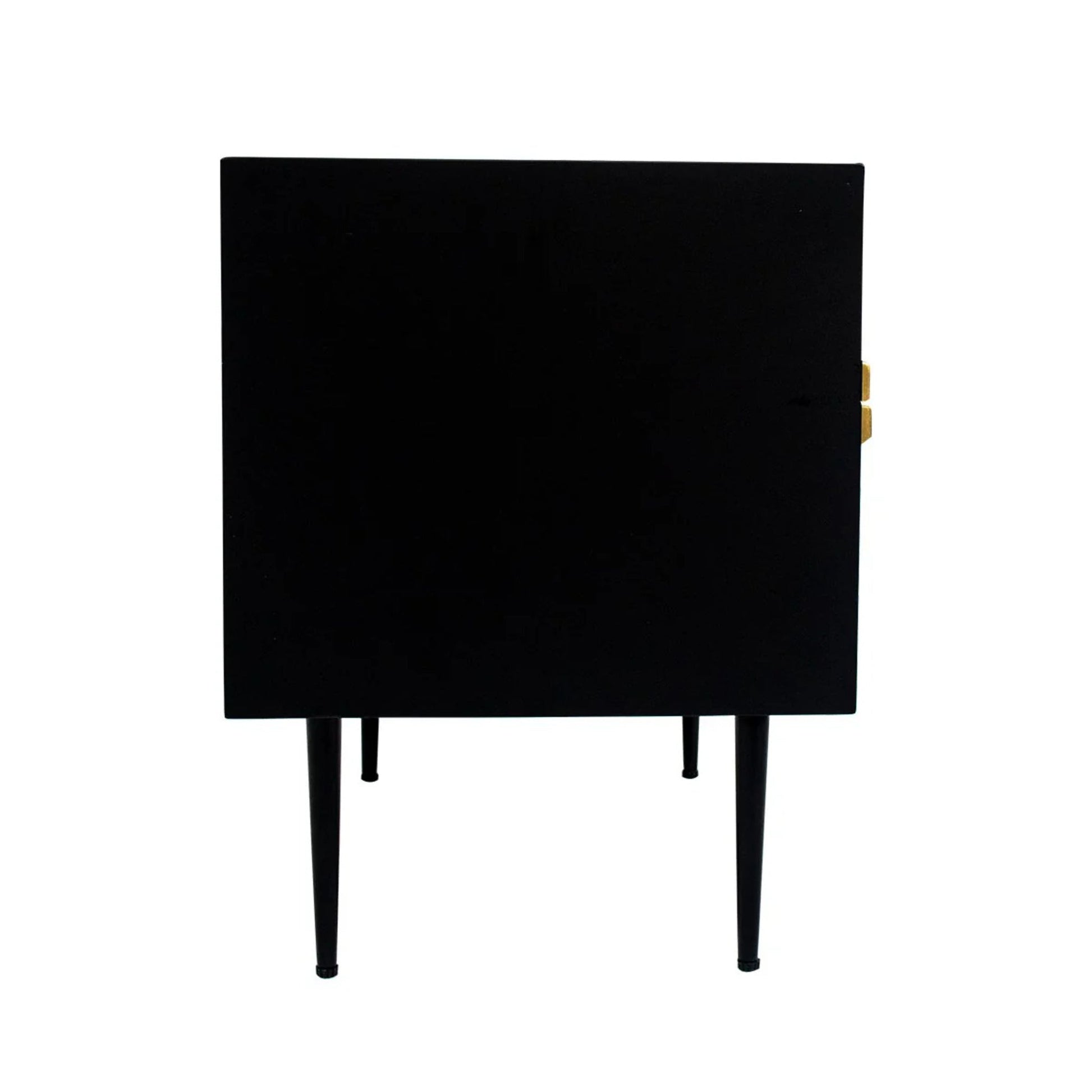 Huxley Bone Inlay Bedside Table - Black Bedside Table Cafe Lighting & Living   