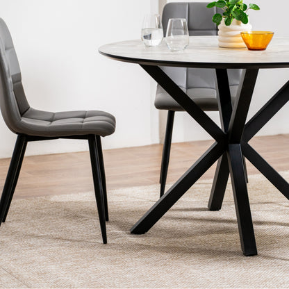Jack Metal Dining Chair - Black