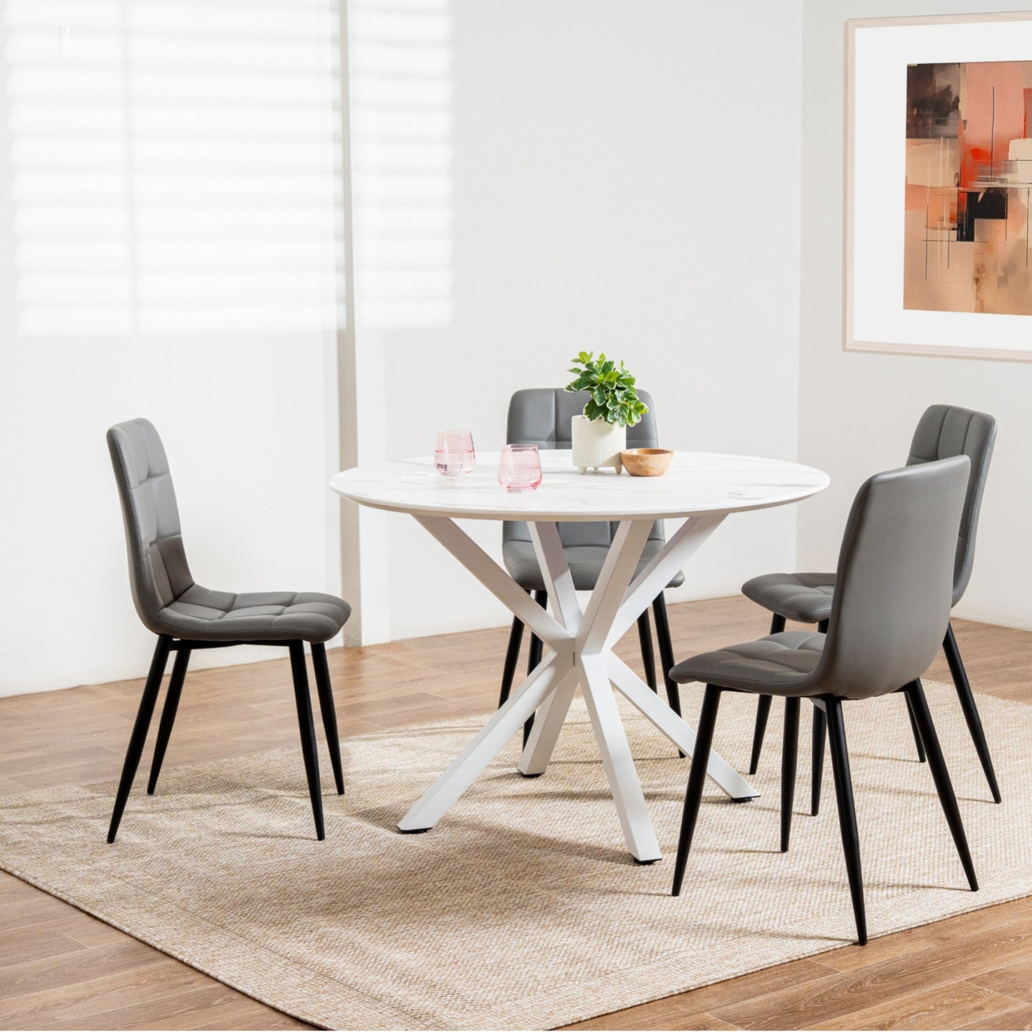 Jack Metal Dining Chair - Black