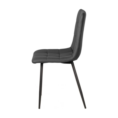 Jack Metal Dining Chair - Black