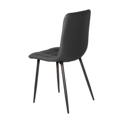 Jack Metal Dining Chair - Black