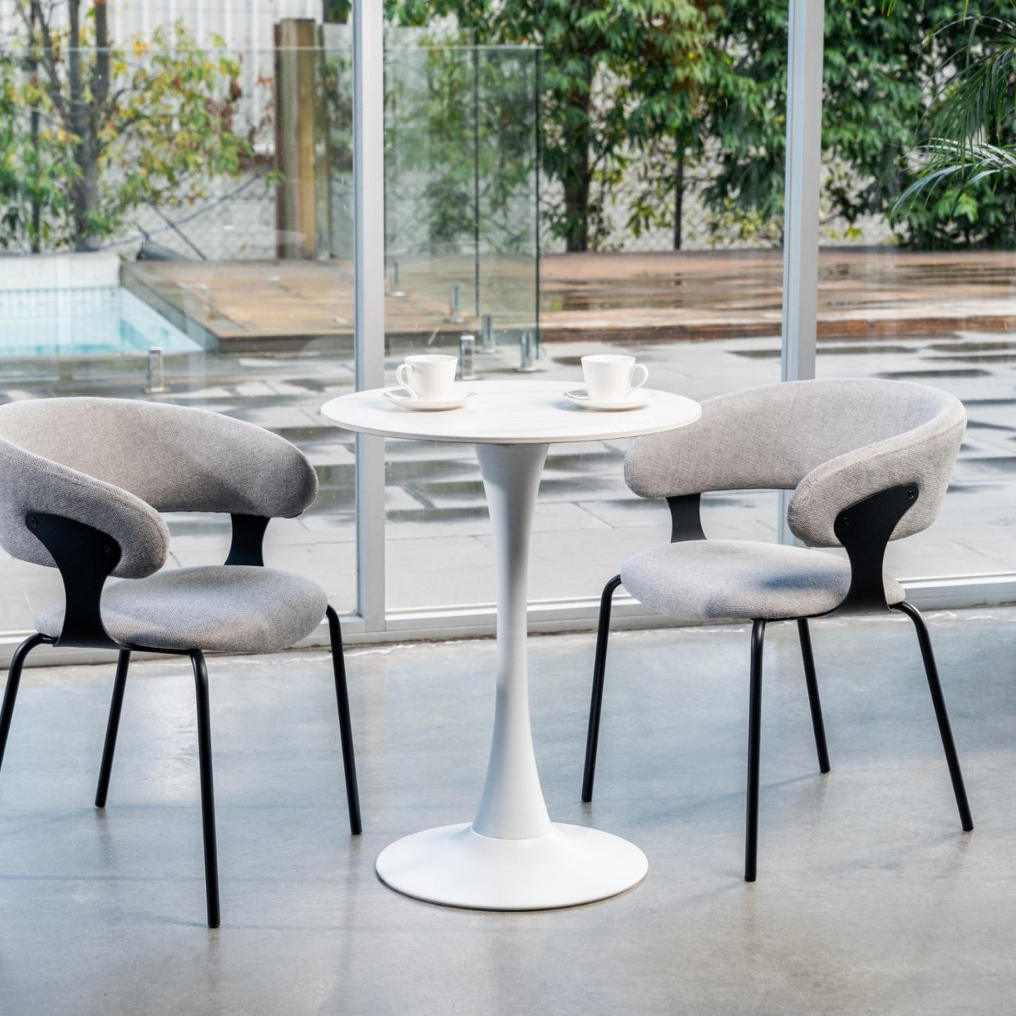 Kenny Metal Dining Chair Set of 2