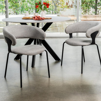 Kenny Metal Dining Chair Set of 2