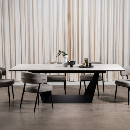 Laurance Metal Dining Chair Set of 2 - Granite