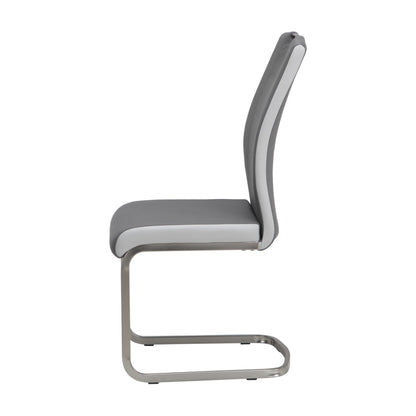 Liam Metal Dining Chair Set of 2 - Grey