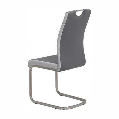 Liam Metal Dining Chair Set of 2 - Grey