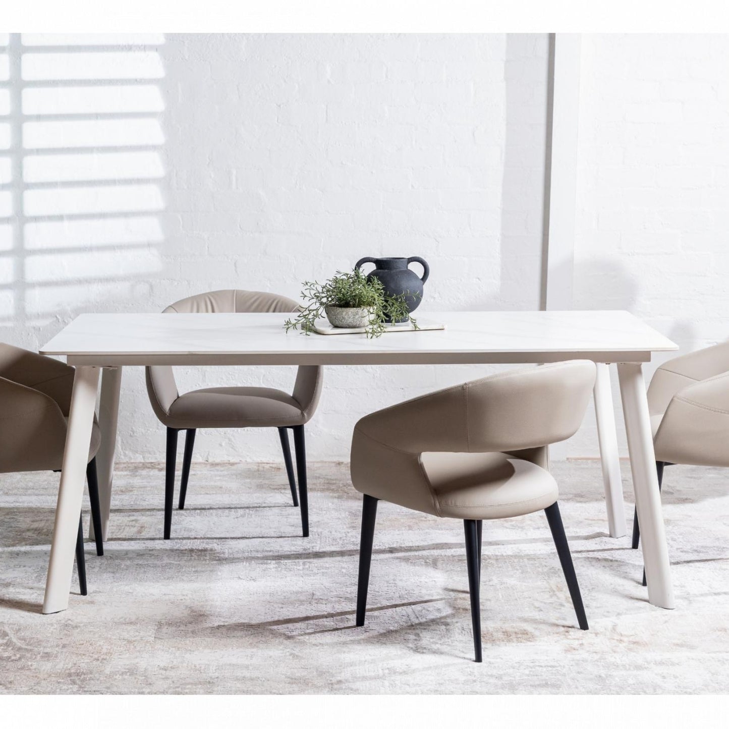 London Leather Dining Chair Set of 2