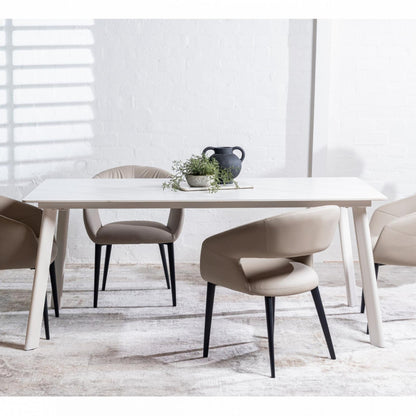 London Leather Dining Chair Set of 2