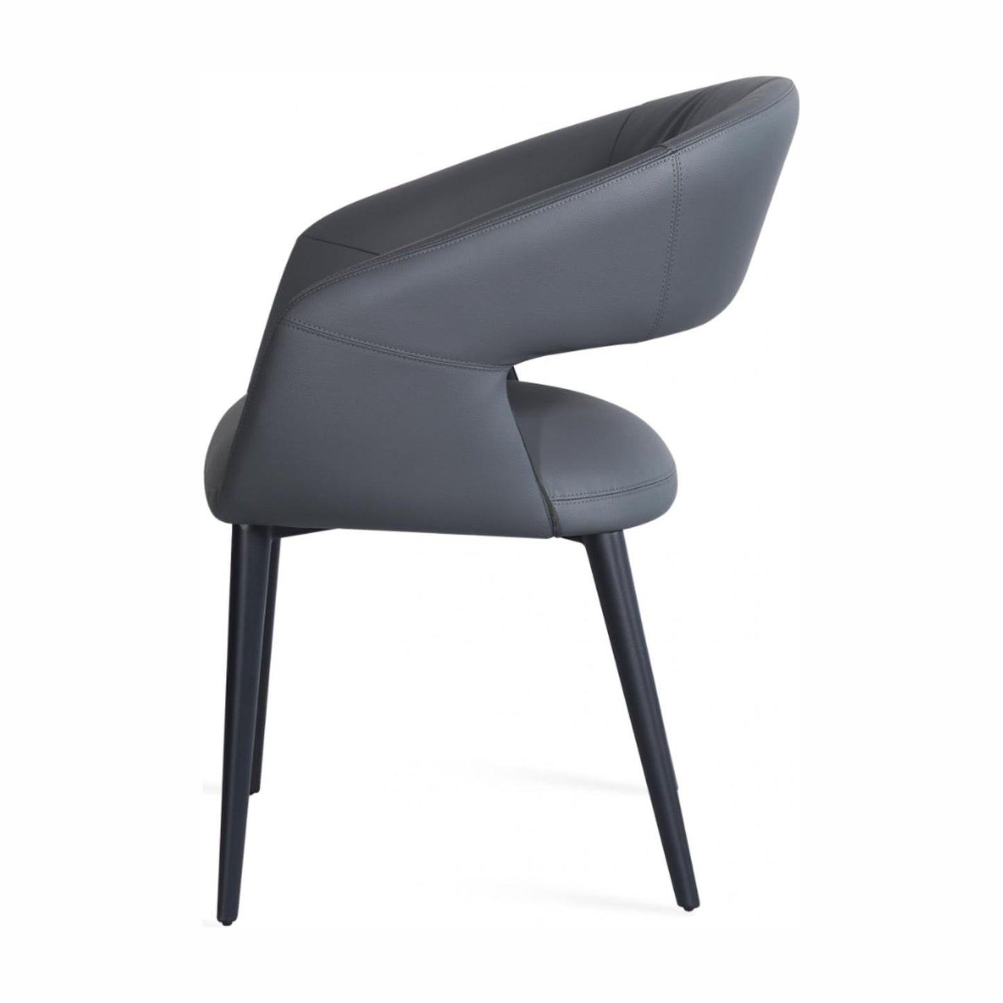 London Leather Dining Chair Set of 2