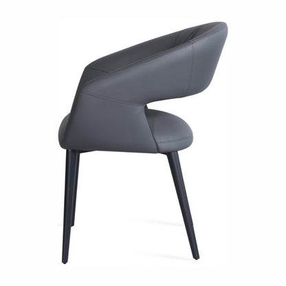 London Leather Dining Chair Set of 2