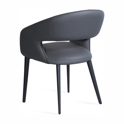 London Leather Dining Chair Set of 2
