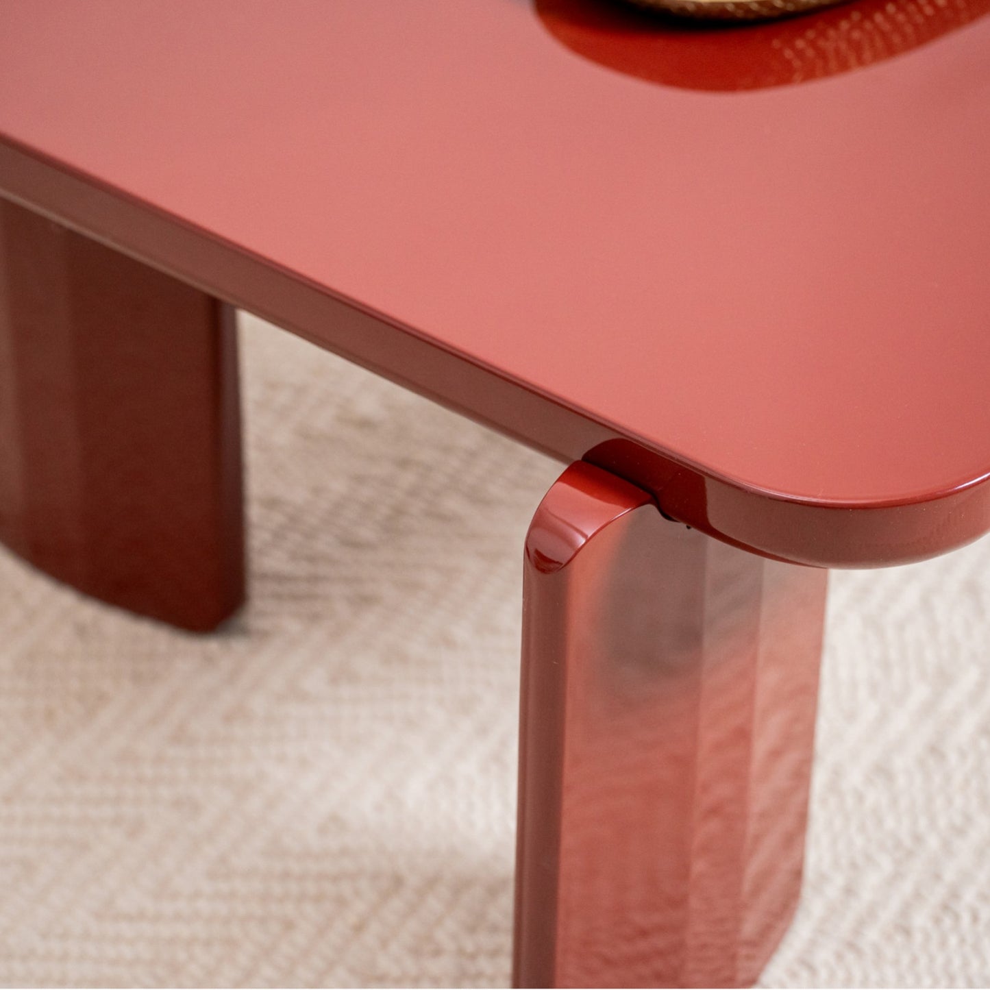 Lucky Wood Coffee Table Gloss - Red