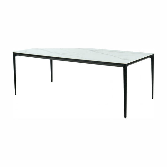 Magnate Ceramic Dining Table - White Marble