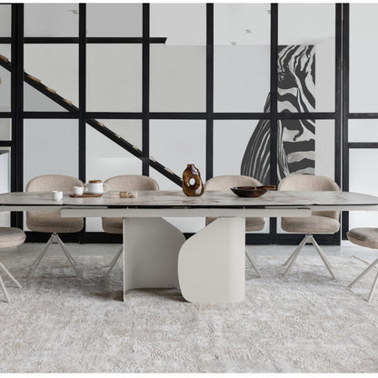Messina Ceramic Coffee Table - Milan White Marble