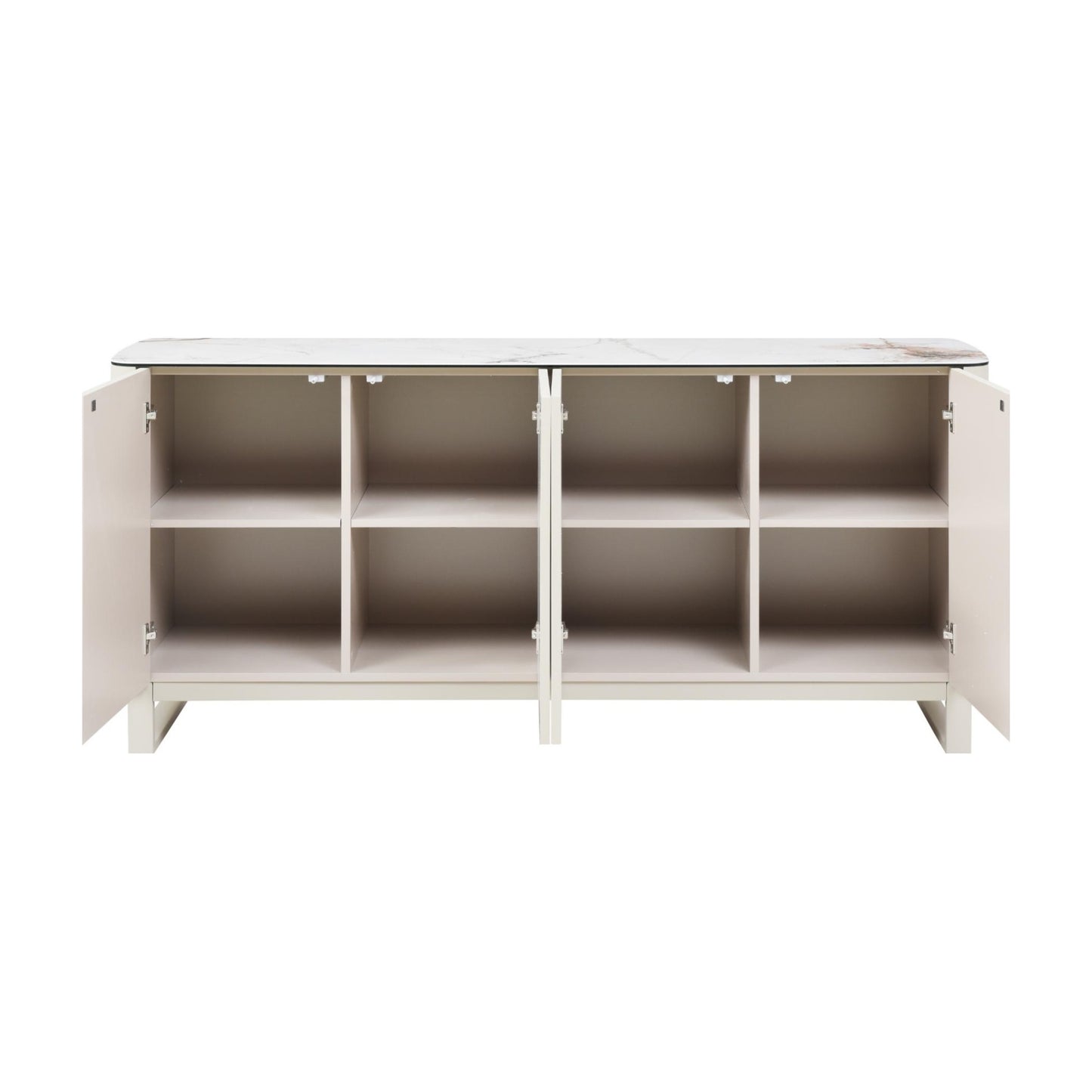 Messina Ceramic Sideboard - Milan White Marble