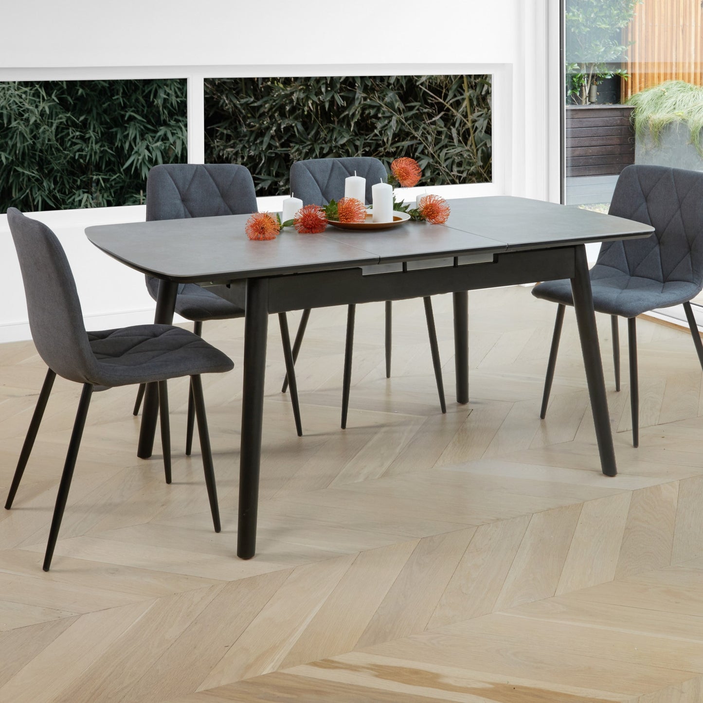 Mila Ceramic Extension Dining Table