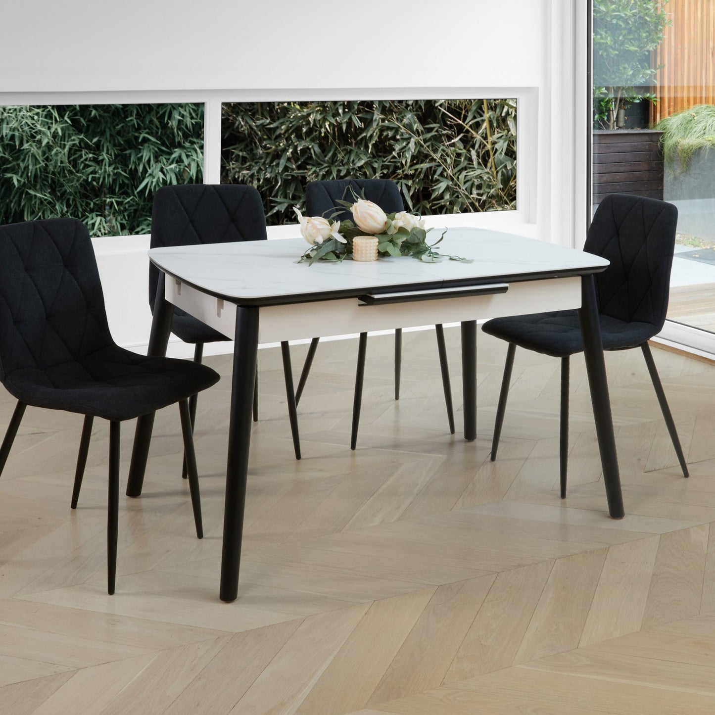 Mila Ceramic Extension Dining Table