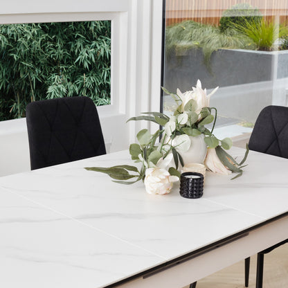 Mila Ceramic Extension Dining Table