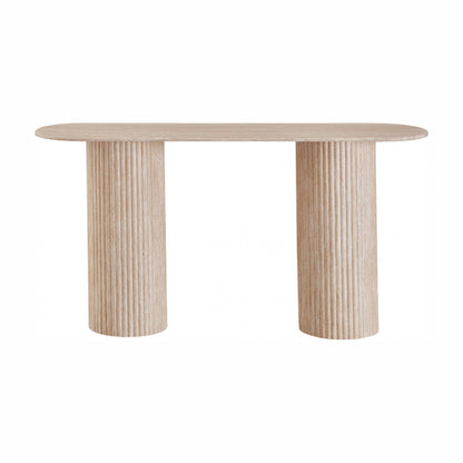 Milos Occasional Stone Console Table - Limestone