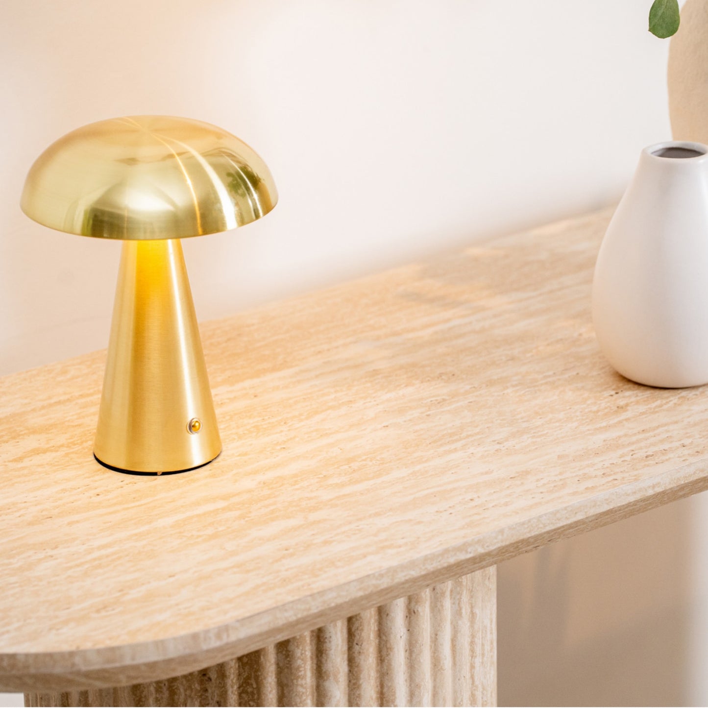 Milos Occasional Stone Console Table - Limestone