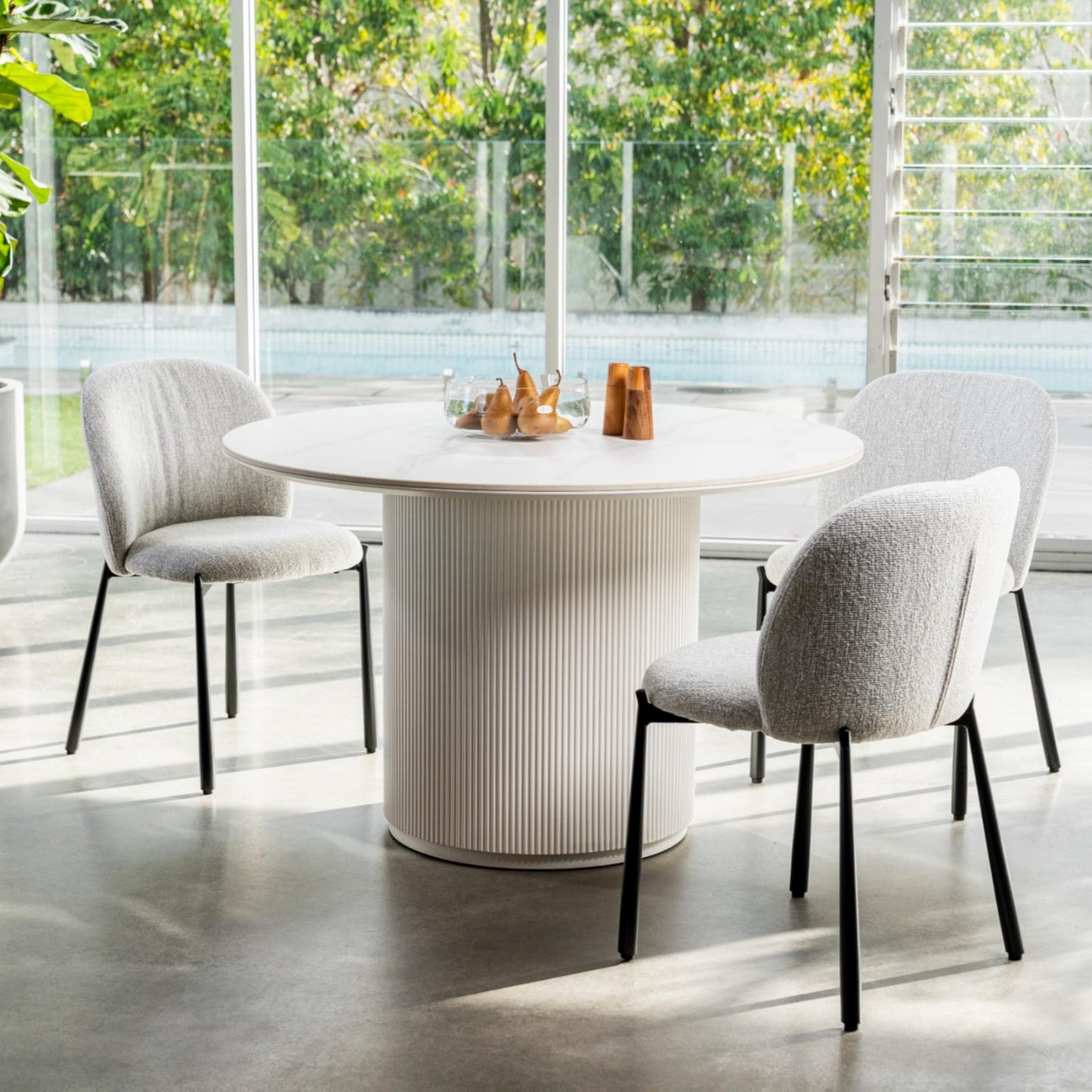 Miya Fabric Dining Chair Set of 2