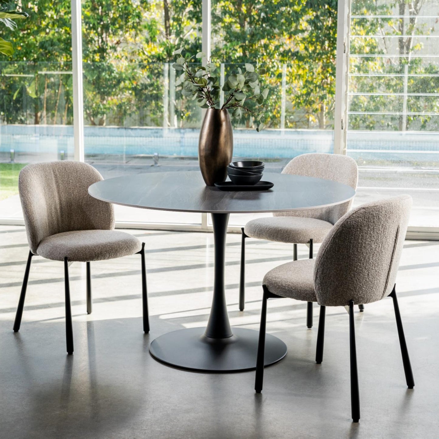 Miya Fabric Dining Chair Set of 2