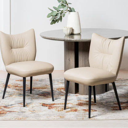 Modena Leather Dining Chair Set of 2