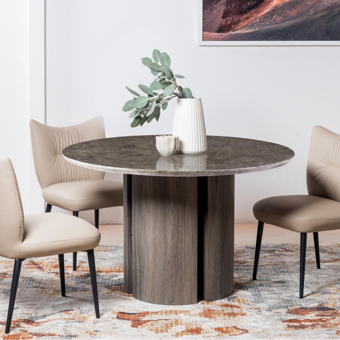 Modena Leather Dining Chair Set of 2