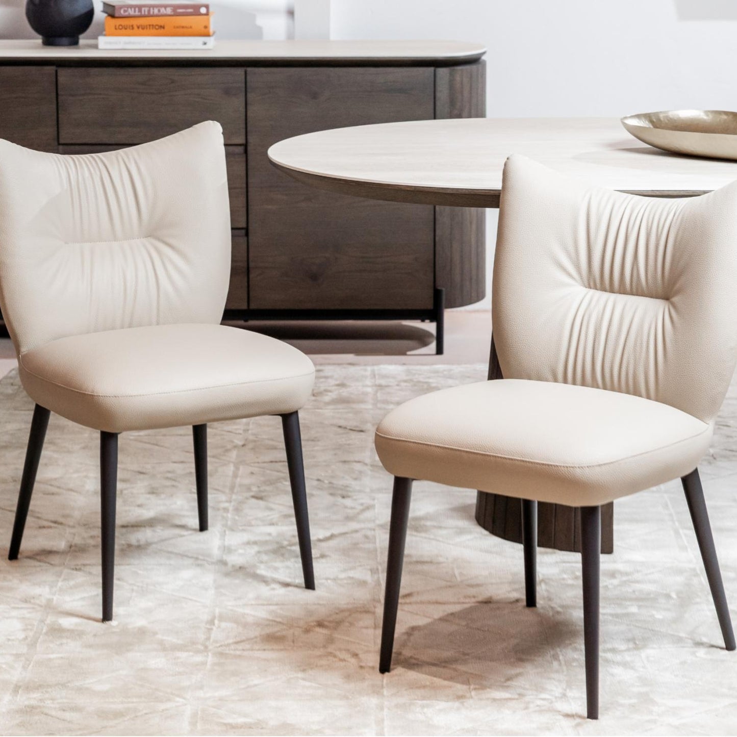 Modena Leather Dining Chair Set of 2