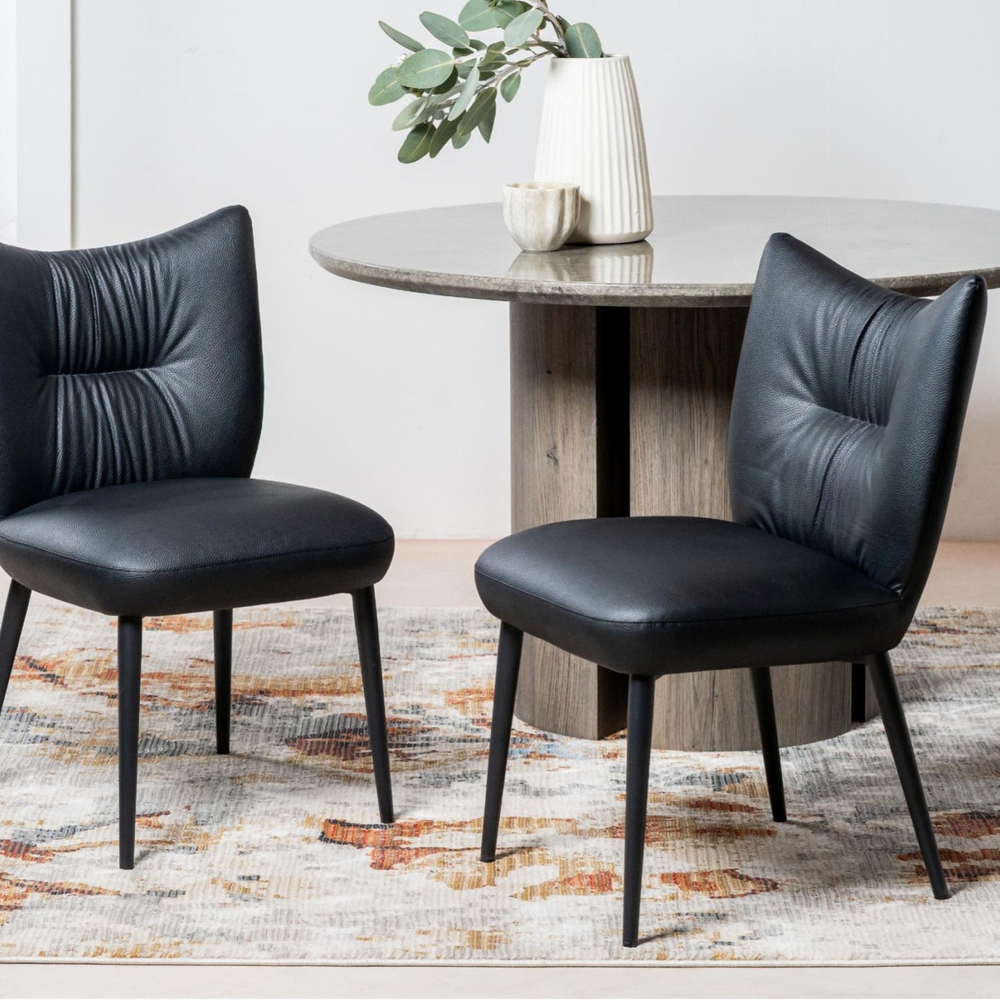 Modena Leather Dining Chair Set of 2