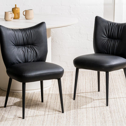 Modena Leather Dining Chair Set of 2