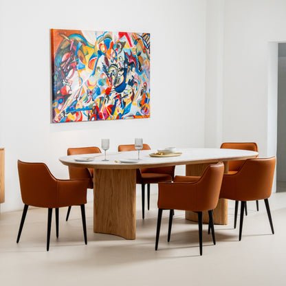 Monaco Leather Dining Chair Set of 2