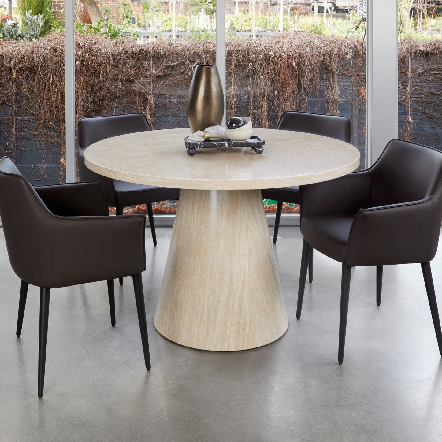 Monaco Leather Dining Chair Set of 2