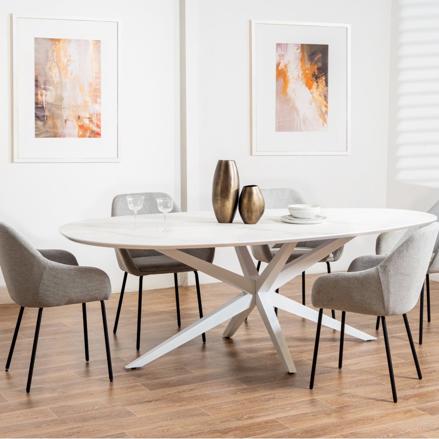 Napier Fabric Dining Chair Set of 2 - Oat