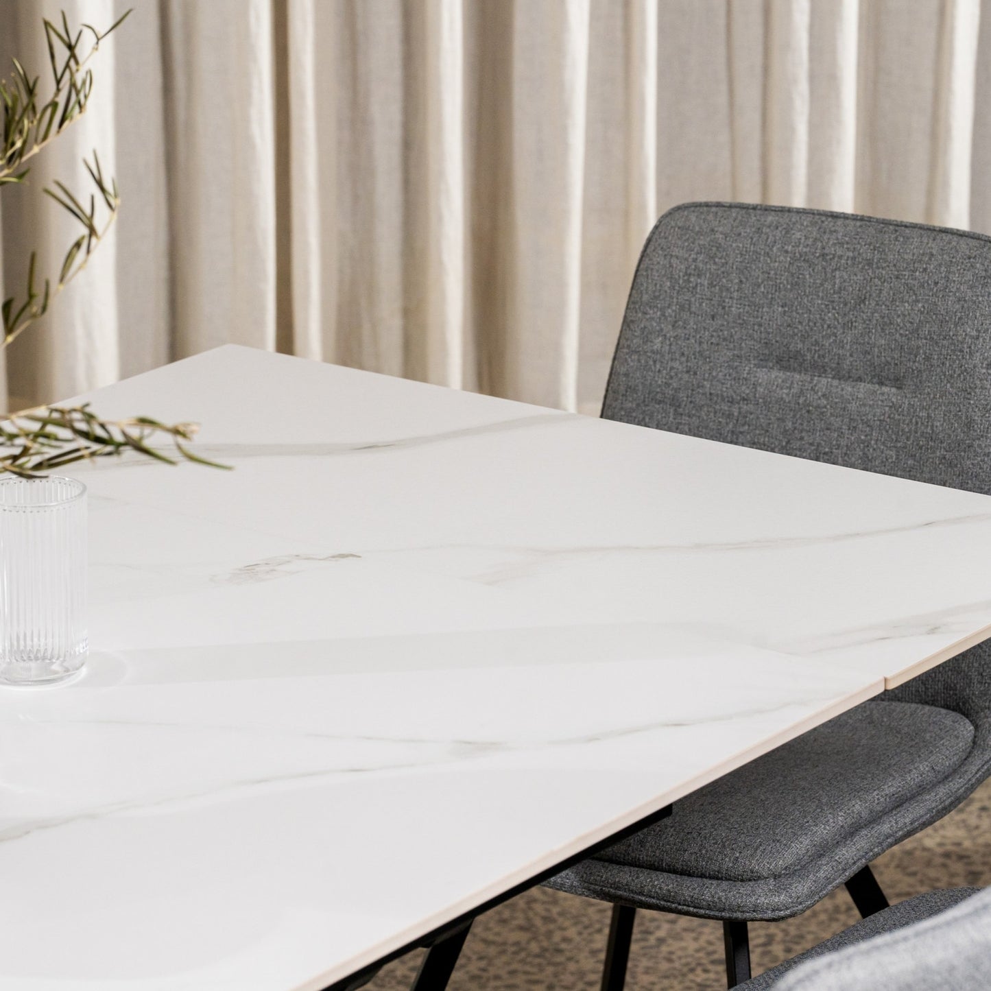 Newcastle Ceramic Extension Dining Table