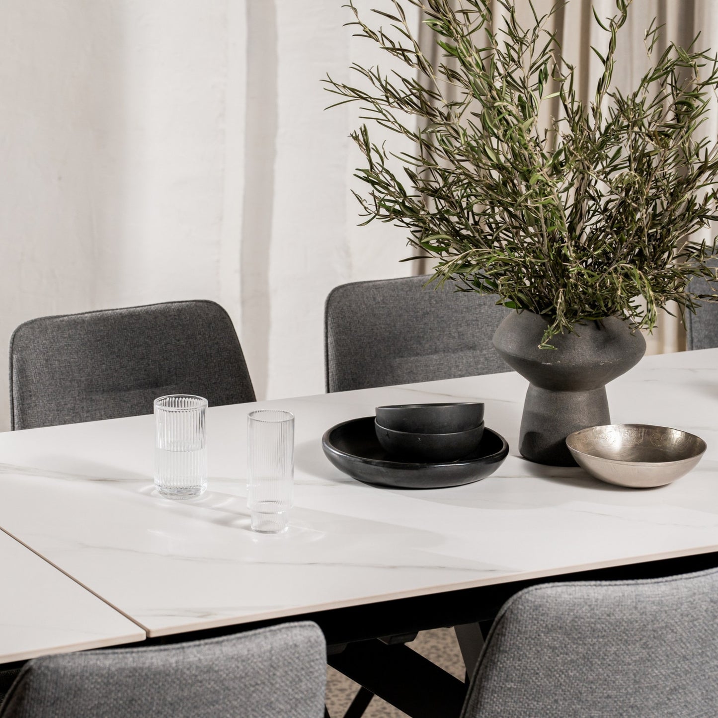 Newcastle Ceramic Extension Dining Table