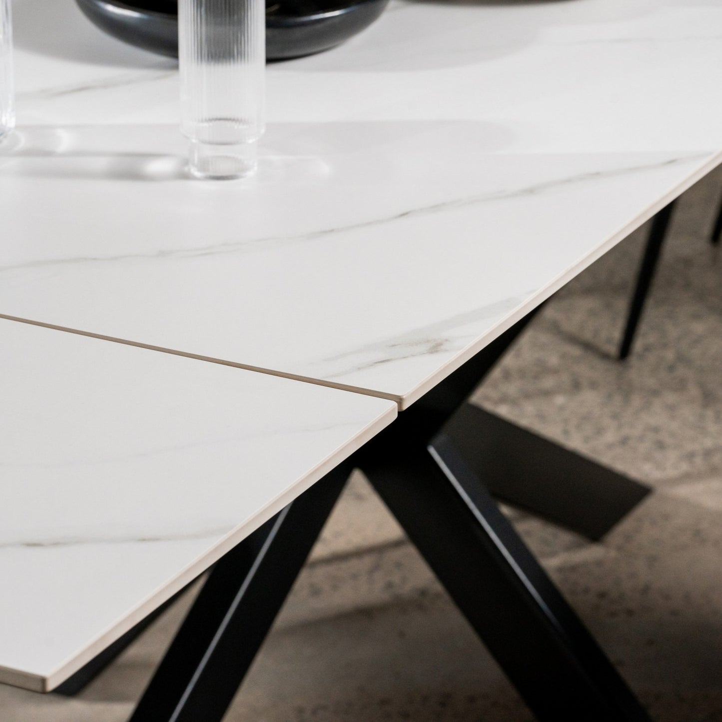 Newcastle Ceramic Extension Dining Table