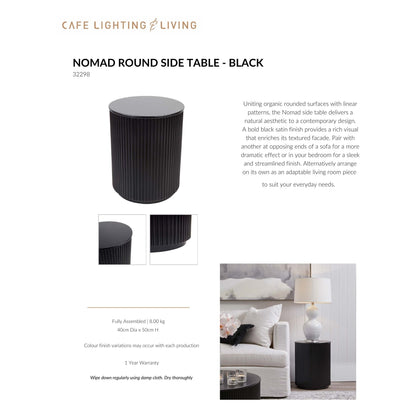 Nomad Round Side Table Side Table Cafe Lighting & Living