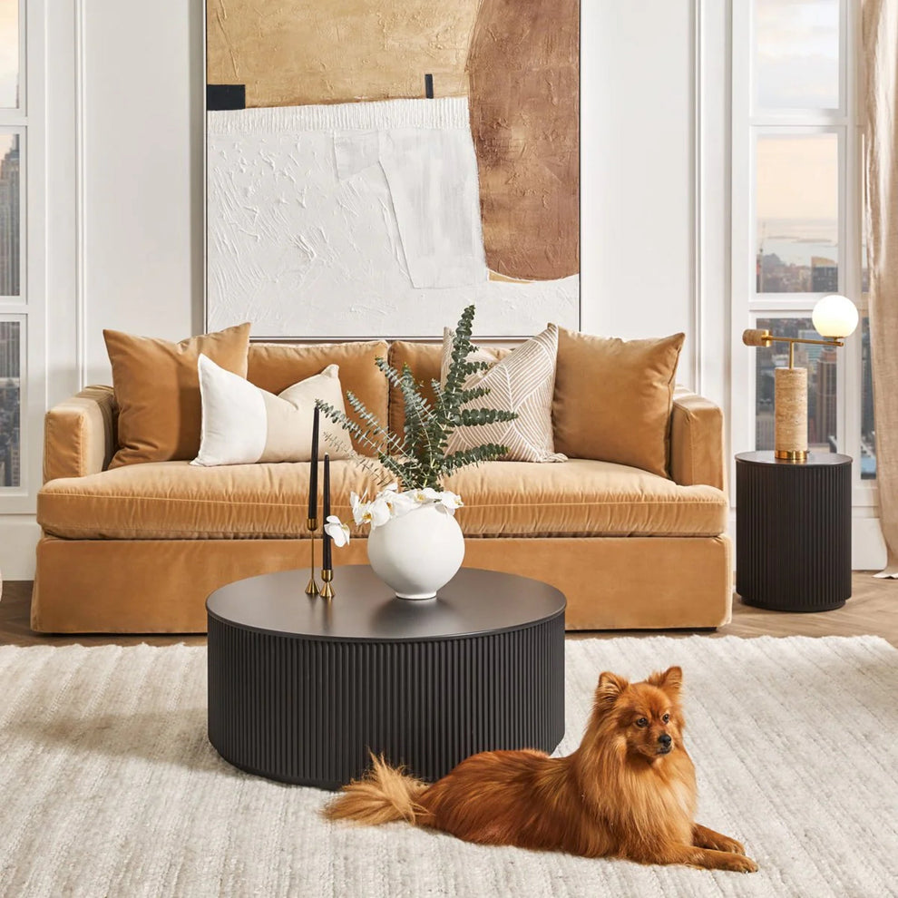 Nomad Round Side Table - Black – Alfresco Collective