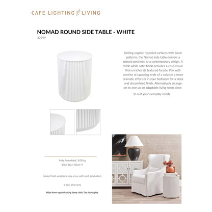 Nomad Round Side Table Side Table Cafe Lighting & Living