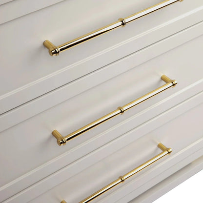 Pearl Large Three Drawer Bedside Table Bedside Table Cafe Lighting & Living