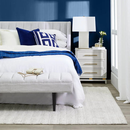 Pearl Large Three Drawer Bedside Table Bedside Table Cafe Lighting & Living