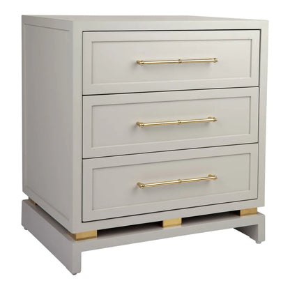 Pearl Large Three Drawer Bedside Table Bedside Table Cafe Lighting & Living