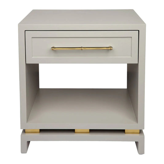 Pearl Small Bedside Table Side Table Cafe Lighting & Living Pearl Grey