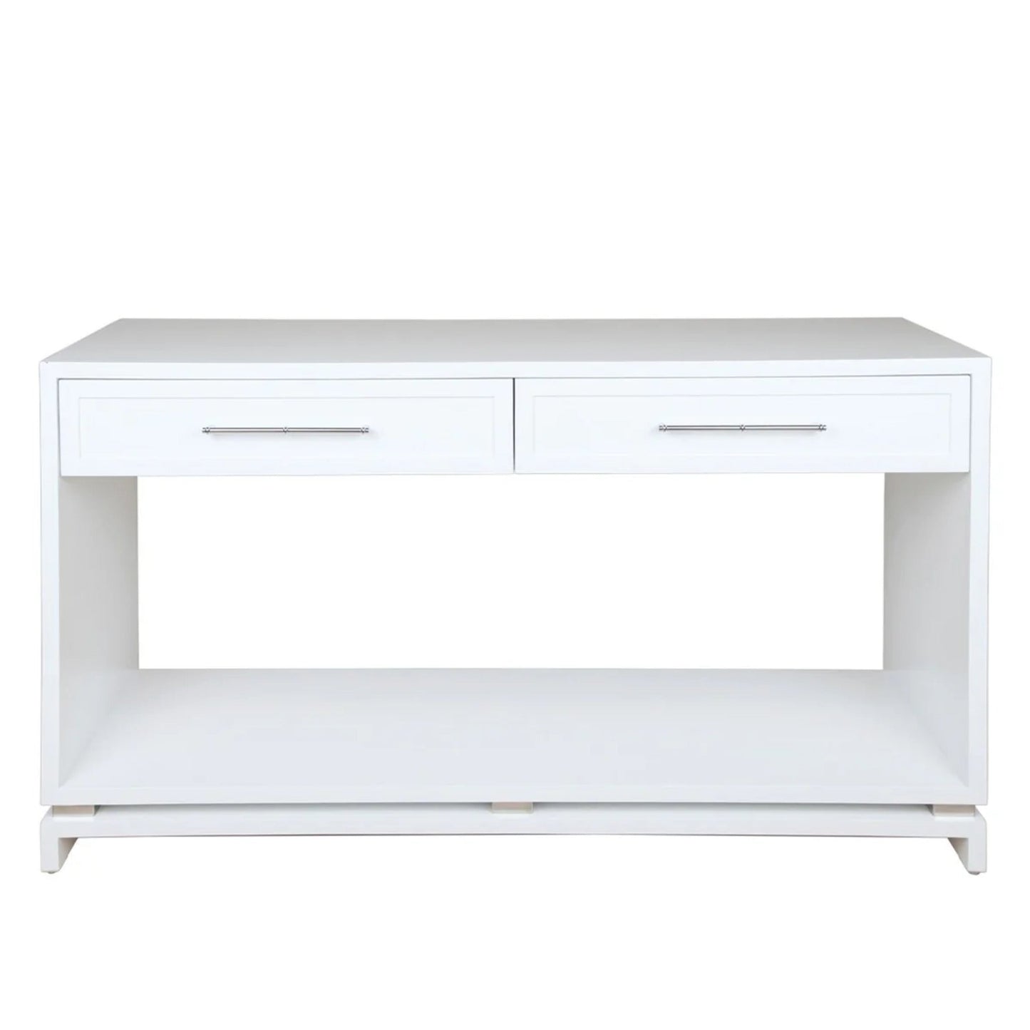 Pearl Two Drawer Open Console Table Console Table Cafe Lighting & Living White